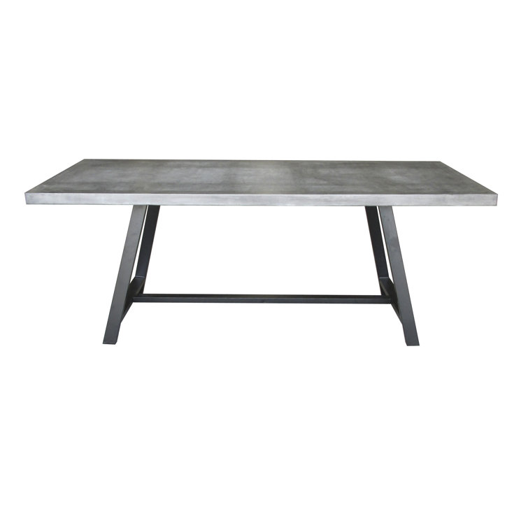 Williston Azurite 200Cm Concrete Trestle Dining Table Wayfair.co.uk